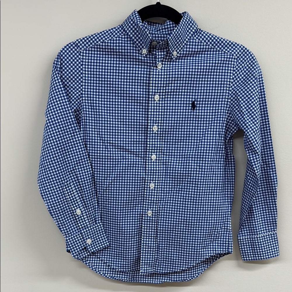 Gingham Cotton Poplin Shirt